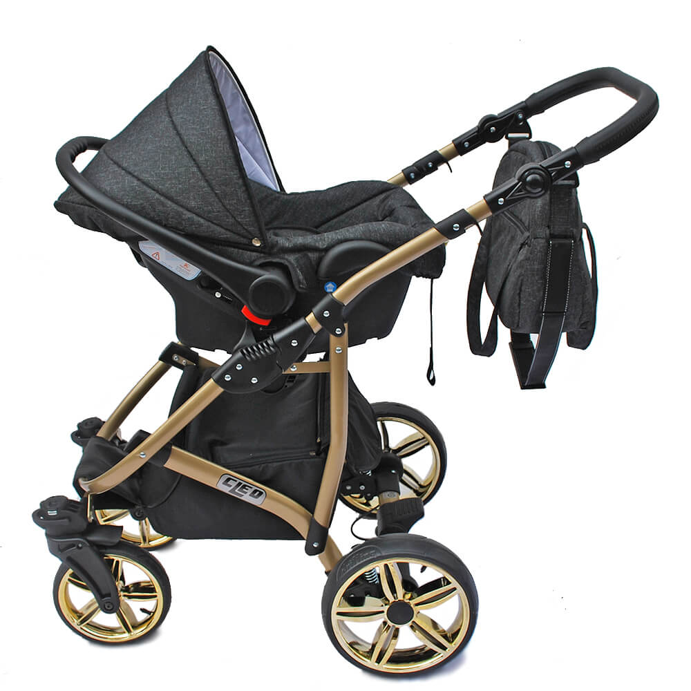 CLEO "AVANTGARDE" - dunkelgrau - cleo-kinderwagen.de