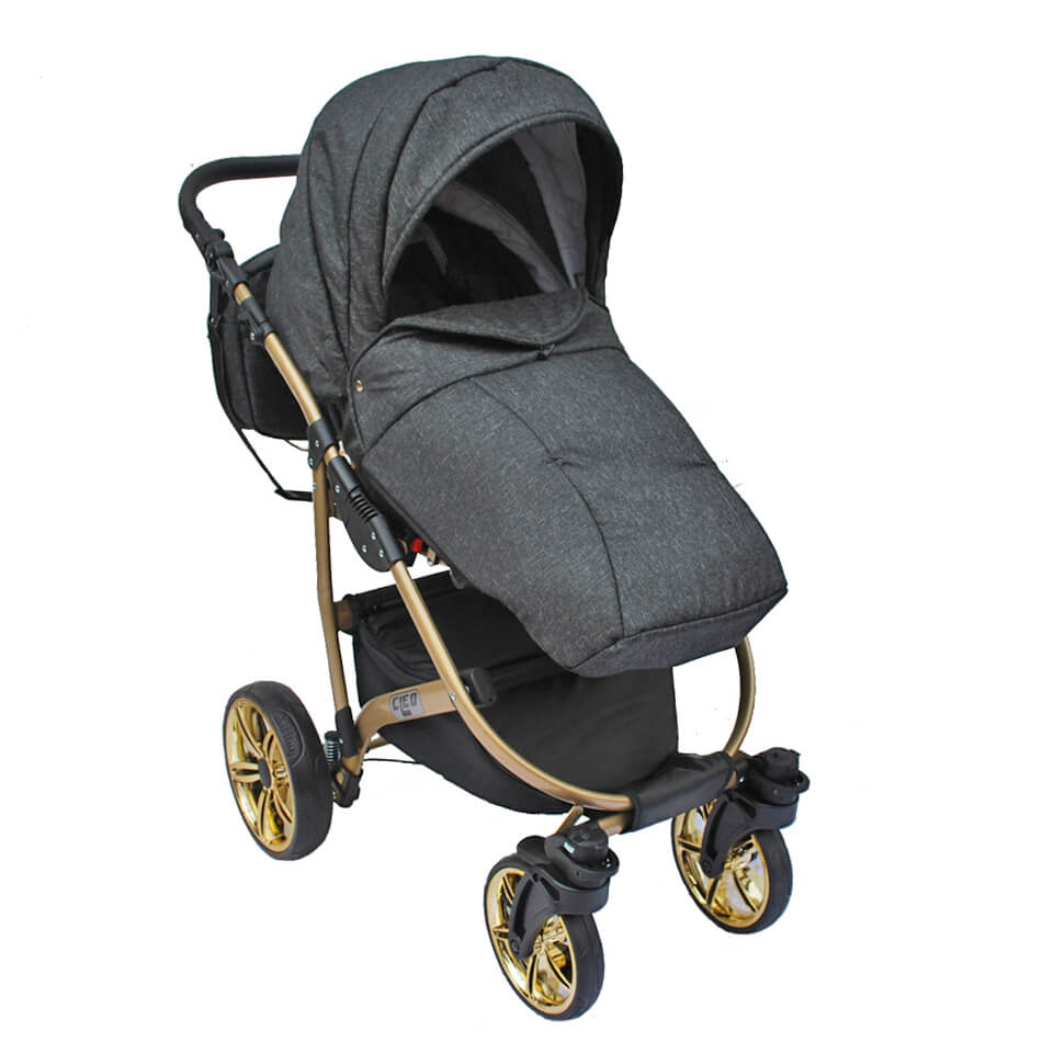 CLEO "AVANTGARDE" - dunkelgrau - cleo-kinderwagen.de