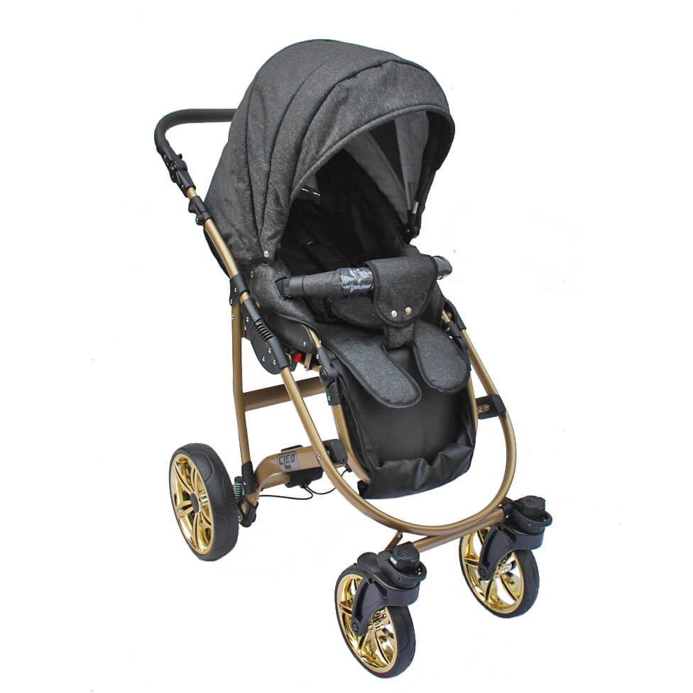 CLEO "AVANTGARDE" - dunkelgrau - cleo-kinderwagen.de