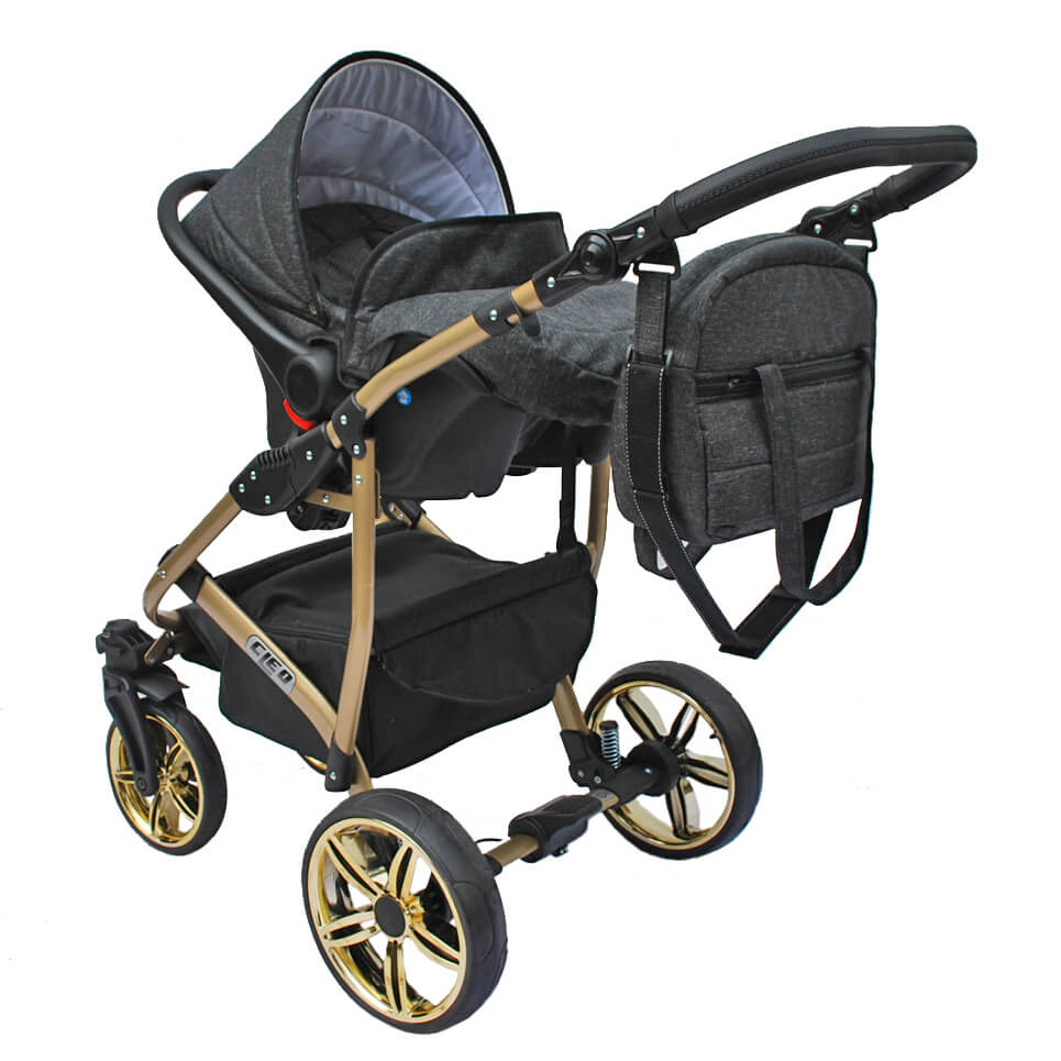 CLEO "AVANTGARDE" - dunkelgrau - cleo-kinderwagen.de