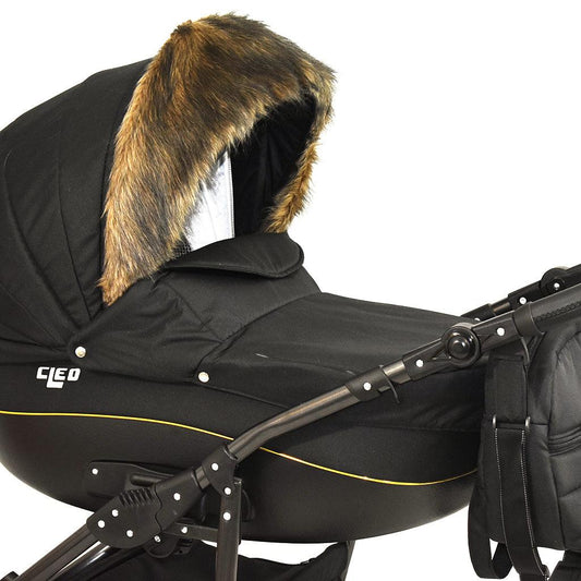 Fellbesatz für CLEO und QUERO (Kunstpelz) - vier Farben - cleo-kinderwagen.de