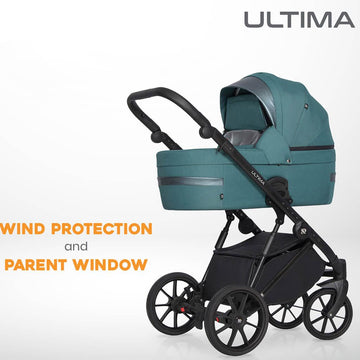 MENGDA Compacte kinderwagen, opvouwbaar, kinderwagen met 4 wielen, ultralicht, slechts 4,8 kg, met driedelige luifel, kan zitten of liggen, tot 25 kg